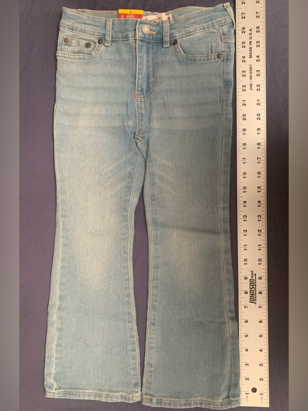 Levi's Girls Flare Denim Jeans - Light Blue